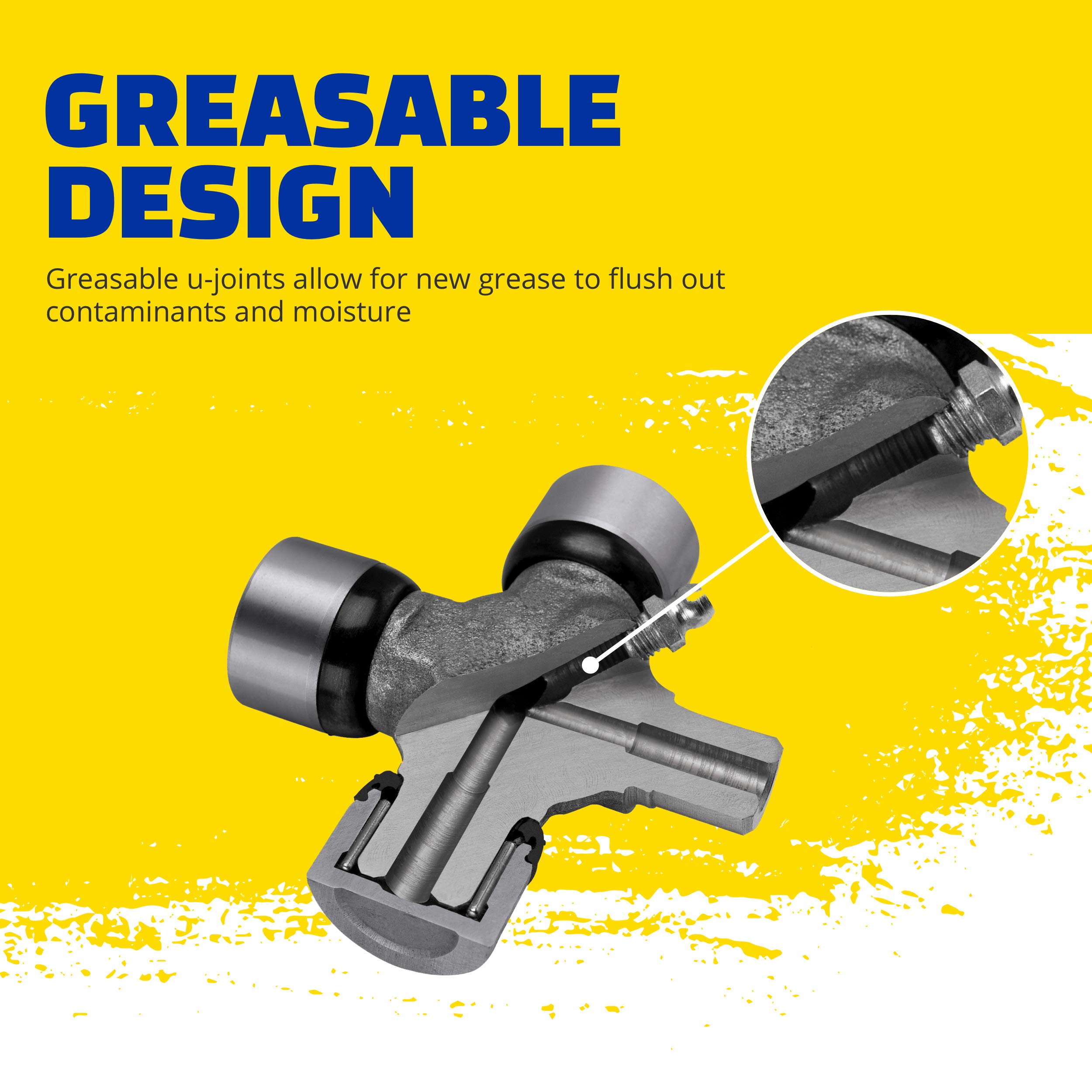 MOOG 358B Greaseable Premium Universal Joint for Ram 2500 - Image 4