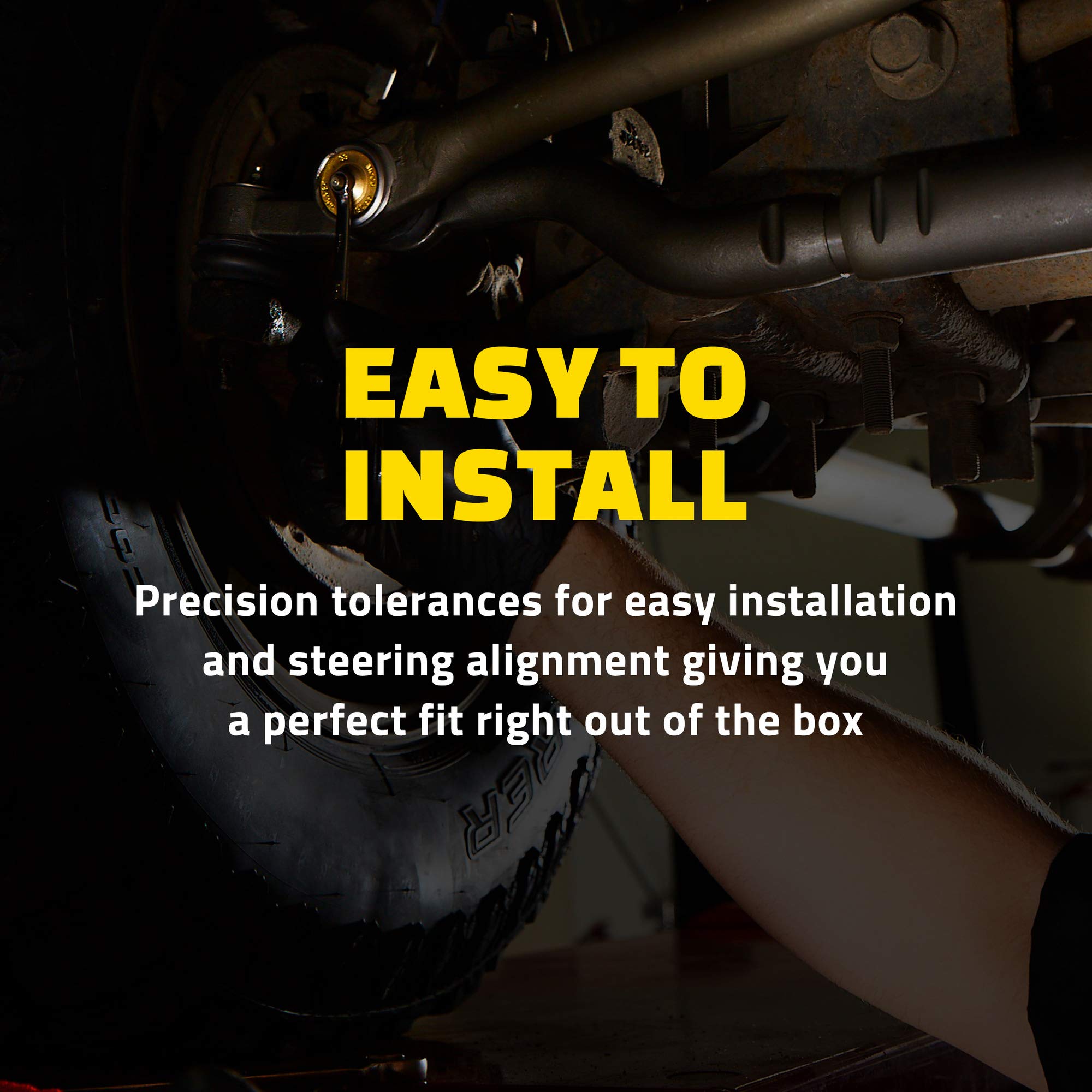 MOOG Front Outer Steering Tie Rod End - Front Suspension Joint for Trucks - Heavy Duty Ball Joint - Fit Tested Ball - OE Specification Match - Truck Suspension Component - Image 10