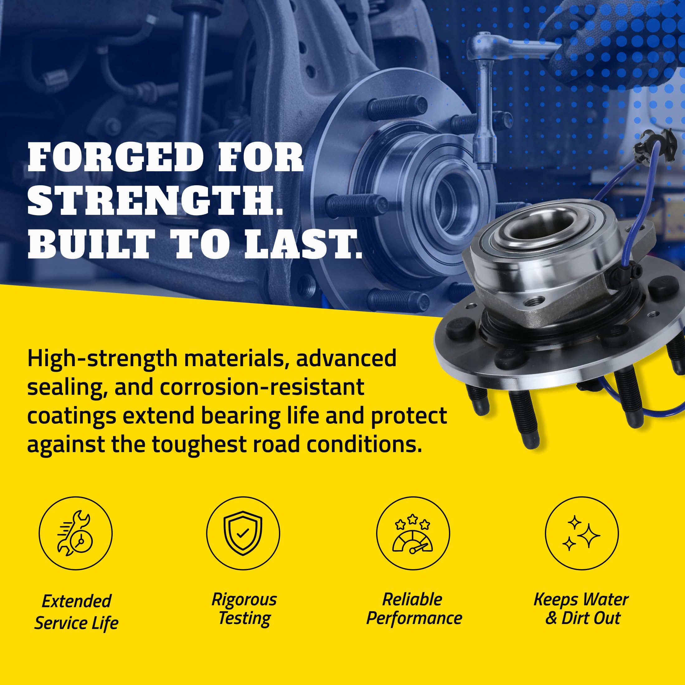 MOOG 512360 Wheel Bearing and Hub Assembly for Chrysler Town & Country - Image 4